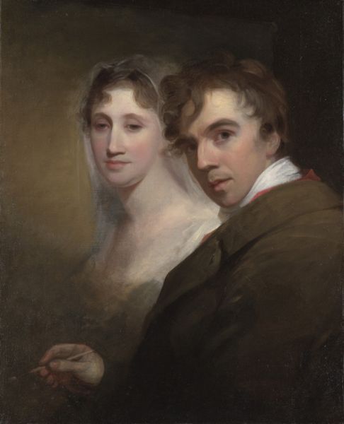 Self-Portrait of the Artist Painting His Wife (Sarah Annis Sully)